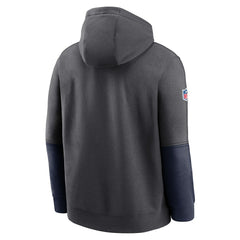 Seattle Seahawks 2024 Sideline Club Pullover Hoodie - Anthracite - Nike