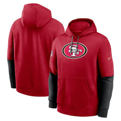 San Francisco 49ers 2024 Sideline Club Pullover Hoodie - Scarlet - Nike