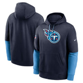 Tennessee Titans 2024 Sideline Club Pullover Hoodie - Navy - Nike