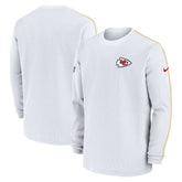 Kansas City Chiefs 2024 Sideline Coaches Long Sleeve Top - White - Nike