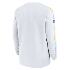 Kansas City Chiefs 2024 Sideline Coaches Long Sleeve Top - White - Nike