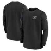 Las Vegas Raiders 2024 Sideline Coaches Long Sleeve Top - Black - Nike