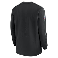 Las Vegas Raiders 2024 Sideline Coaches Long Sleeve Top - Black - Nike