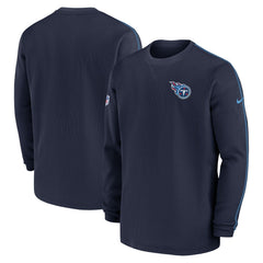 Tennessee Titans 2024 Sideline Coaches Long Sleeve Top - Navy - Nike