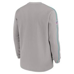 Miami Dolphins 2024 Sideline Coaches Long Sleeve Top - Gray - Nike