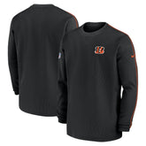 Cincinnati Bengals 2024 Sideline Coaches Long Sleeve Top - Black - Nike