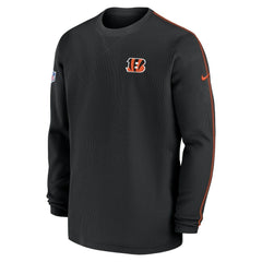 Cincinnati Bengals 2024 Sideline Coaches Long Sleeve Top - Black - Nike