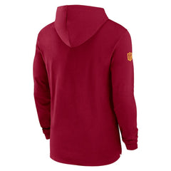 Washington Commanders 2024/25 Sideline Performance Long Sleeve Hoodie T-Shirt - Burgundy - Nike