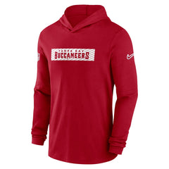 Tampa Bay Buccaneers 2024/25 Sideline Performance Long Sleeve Hoodie T-Shirt - Red - Nike