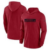 Arizona Cardinals 2024/25 Sideline Performance Long Sleeve Hoodie T-Shirt - Cardinal - Nike