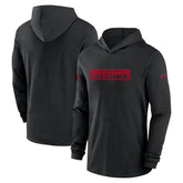 Atlanta Falcons 2024/25 Sideline Performance Long Sleeve Hoodie T-Shirt - Black - Nike