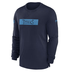 Tennessee Titans Sideline Player Performance Long Sleeve T-Shirt - Navy - Nike
