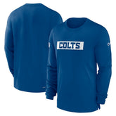 Indianapolis Colts Sideline Player Performance Long Sleeve T-Shirt - Royal - Nike