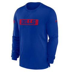 Buffalo Bills Sideline Player Performance Long Sleeve T-Shirt - Royal - Nike