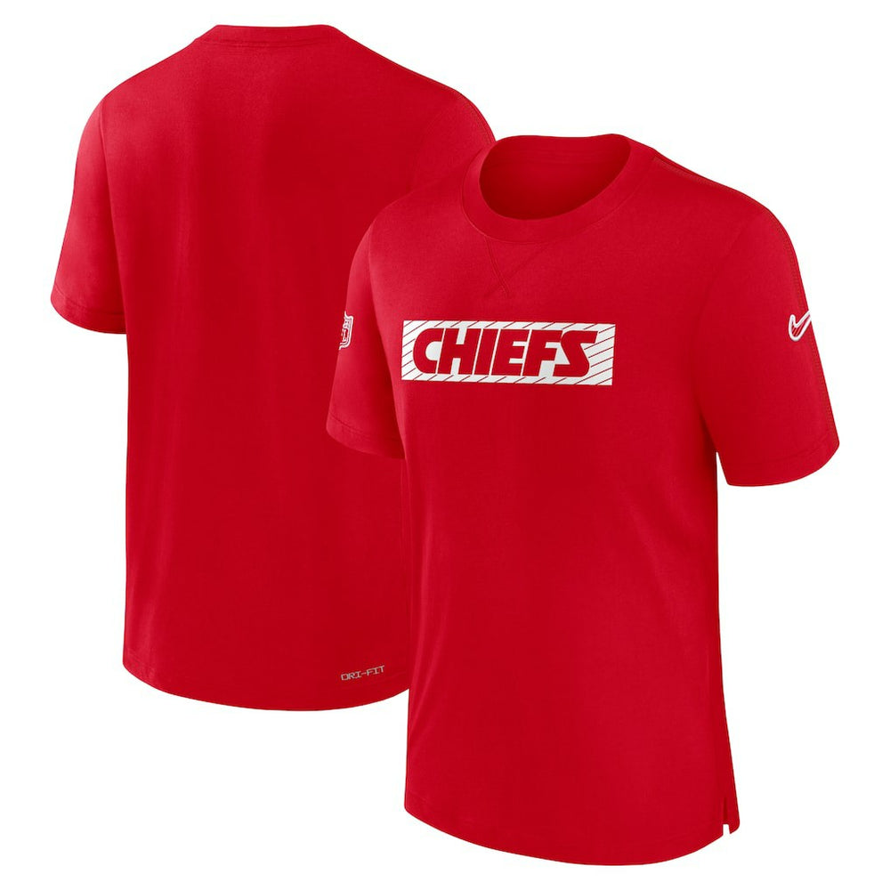 Kansas City Chiefs Sideline Player Performance T-Shirt - Red - Nike