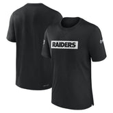 Las Vegas Raiders Sideline Player Performance T-Shirt - Black - Nike
