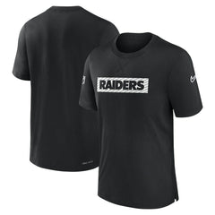 Las Vegas Raiders Sideline Player Performance T-Shirt - Black - Nike
