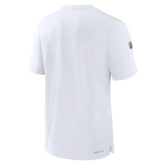 Las Vegas Raiders Sideline Player Performance T-Shirt - White - Nike