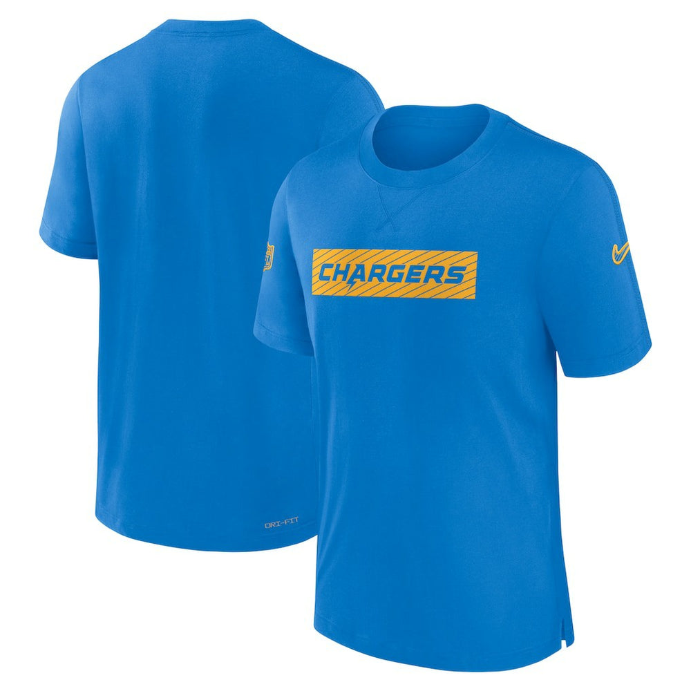 Los Angeles Chargers Sideline Player Performance T-Shirt - Powder Blue - Nike