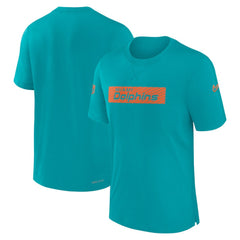 Miami Dolphins Sideline Player Performance T-Shirt - Aqua - Nike