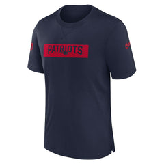 New England Patriots Sideline Player Performance T-Shirt - Navy - Nike