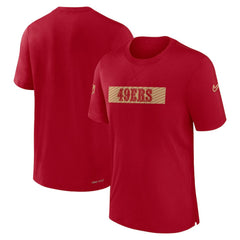 San Francisco 49ers Sideline Player Performance T-Shirt - Scarlet - Nike