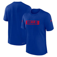 Buffalo Bills Sideline Player Performance T-Shirt - Royal - Nike