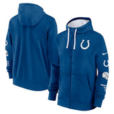 Indianapolis Colts Primetime Club Full-Zip Hoodie - Royal - Nike