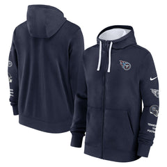 Tennessee Titans Primetime Club Full-Zip Hoodie - Navy - Nike