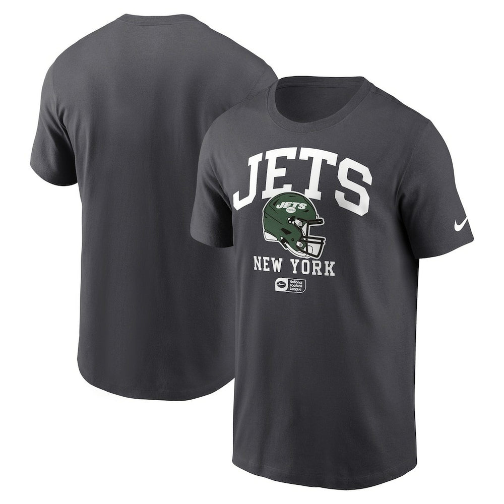 New York Jets Helmet Essential T-Shirt - Anthracite - Nike