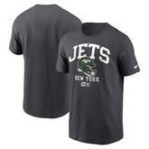 New York Jets Helmet Essential T-Shirt - Anthracite - Nike