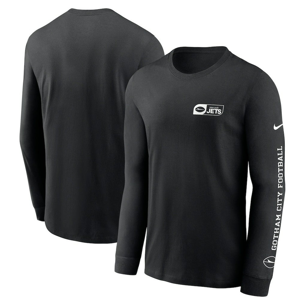 New York Jets All Out Long Sleeve T-Shirt - Black - Nike