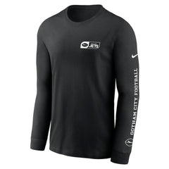 New York Jets All Out Long Sleeve T-Shirt - Black - Nike