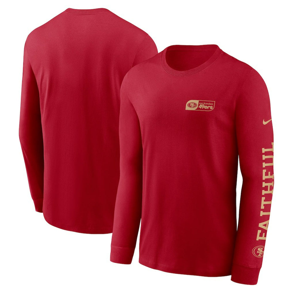 San Francisco 49ers All Out Long Sleeve T-Shirt - Scarlet - Nike