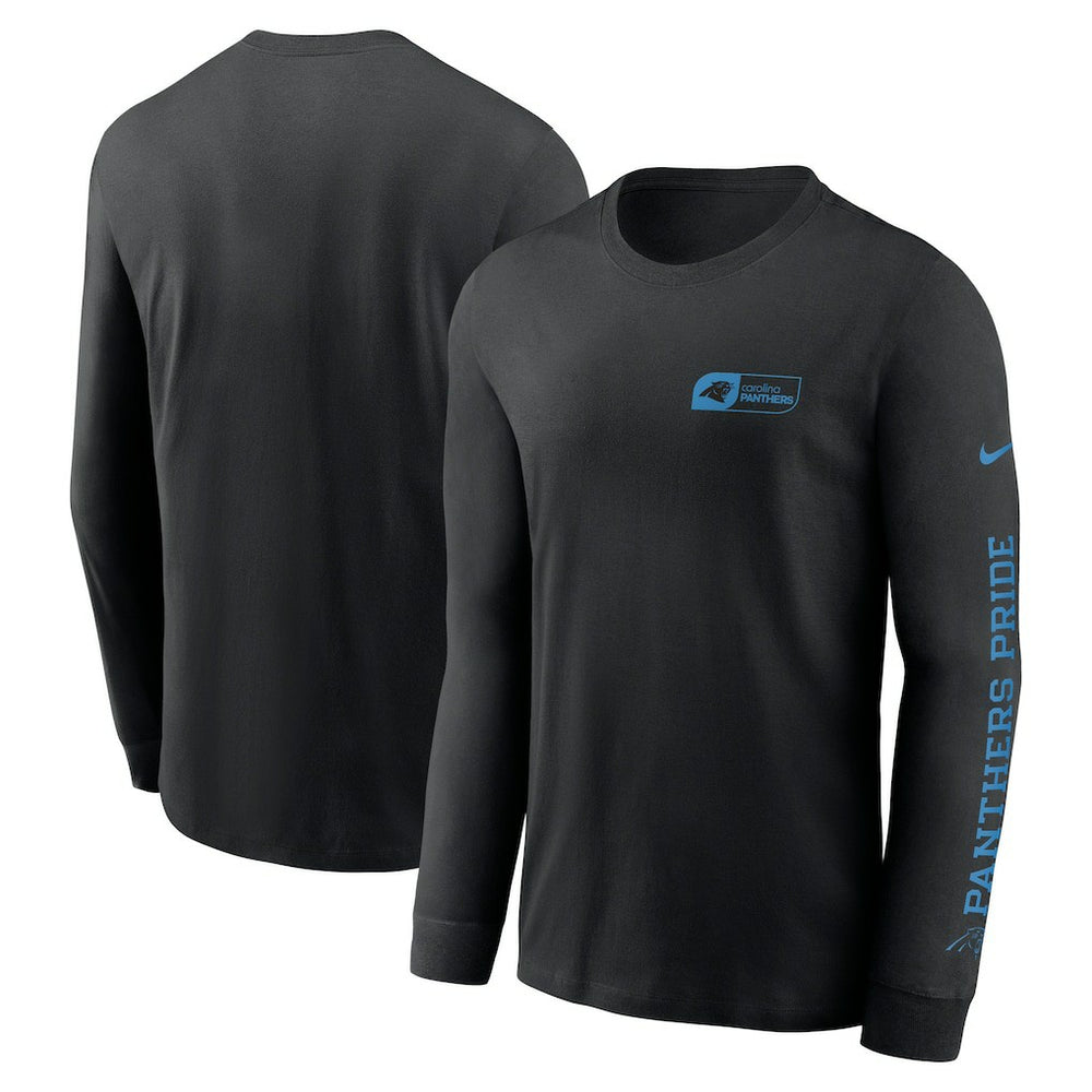 Carolina Panthers All Out Long Sleeve T-Shirt - Black - Nike
