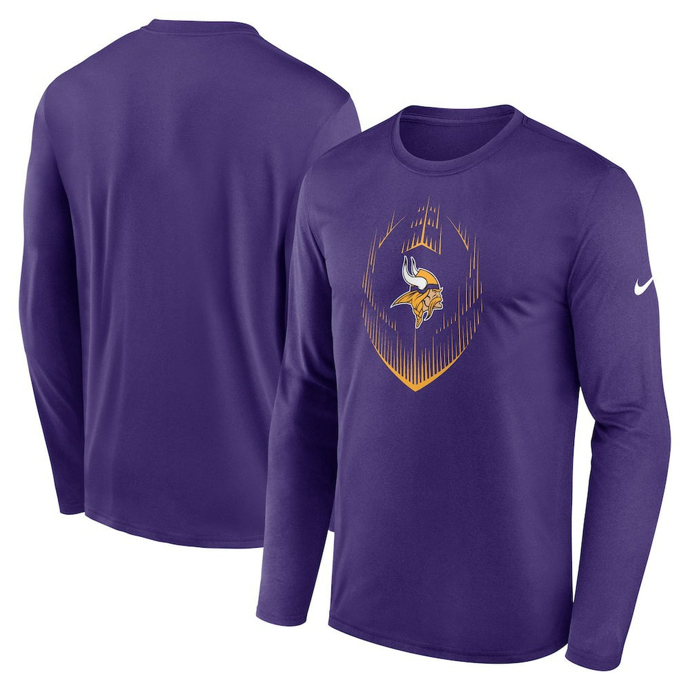 Minnesota Vikings Icon Legend Performance Long Sleeve T-Shirt - Purple - Nike