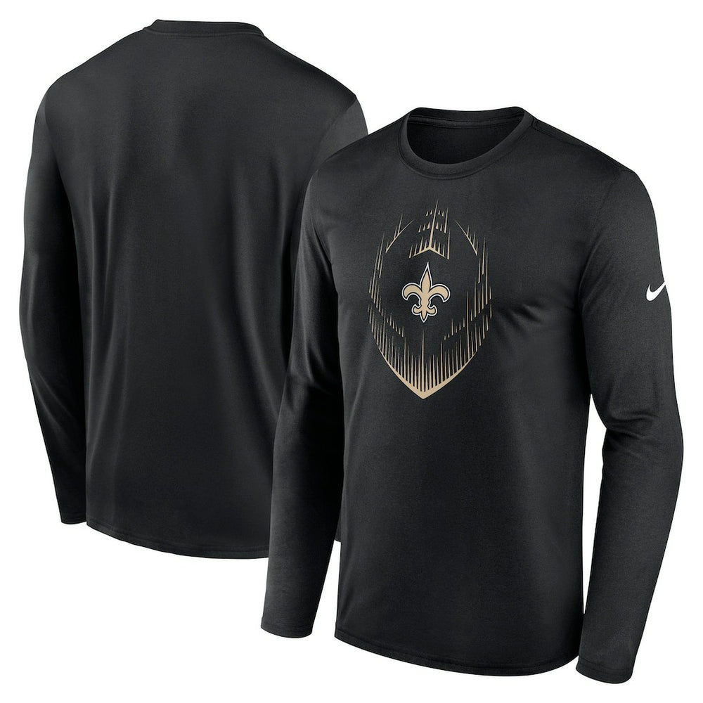 New Orleans Saints Icon Legend Performance Long Sleeve T-Shirt - Black - Nike