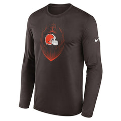 Cleveland Browns Icon Legend Performance Long Sleeve T-Shirt - Brown - Nike