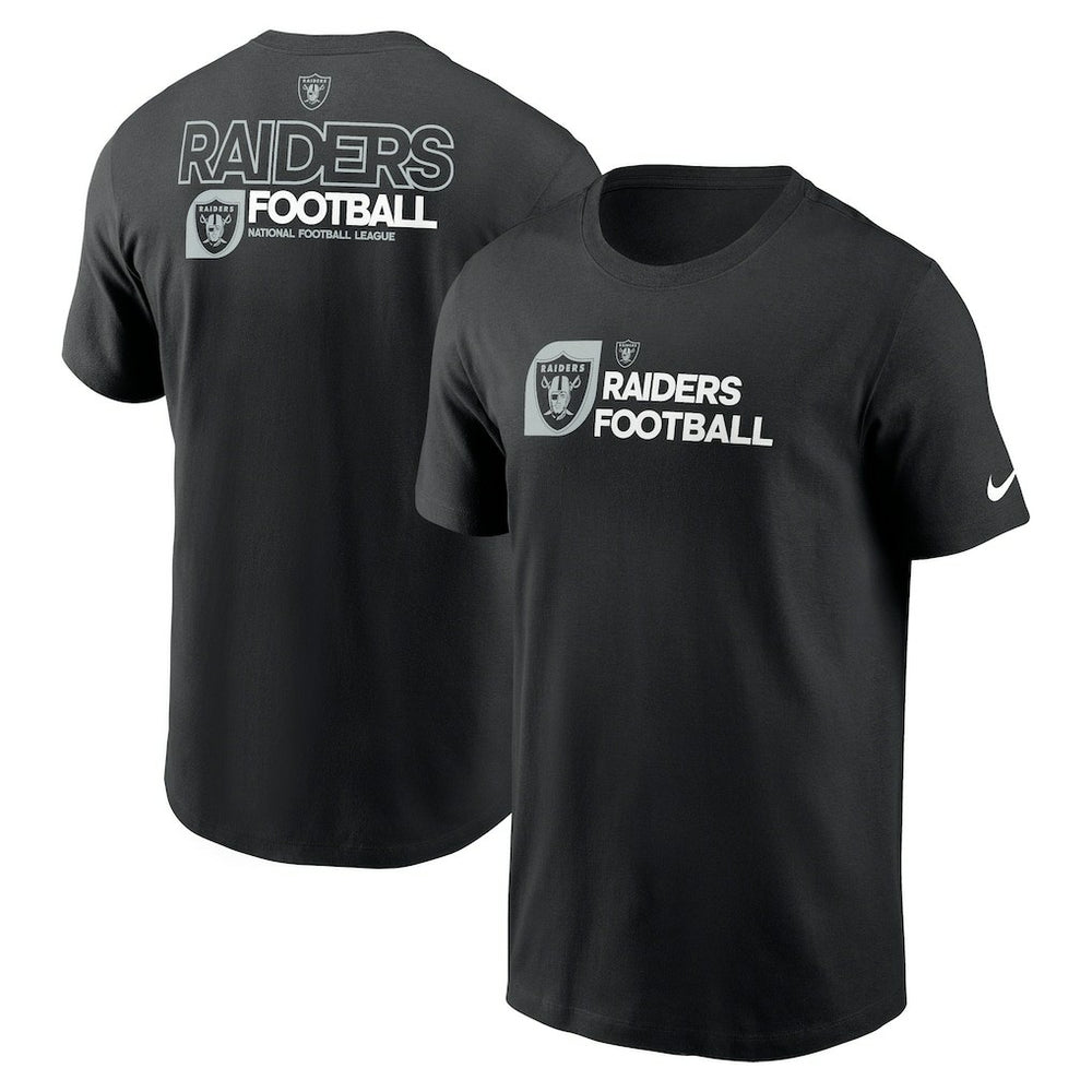 Las Vegas Raiders Outline T-Shirt - Black - Nike