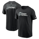 Las Vegas Raiders Outline T-Shirt - Black - Nike