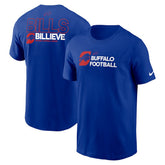 Buffalo Bills Outline T-Shirt - Royal - Nike