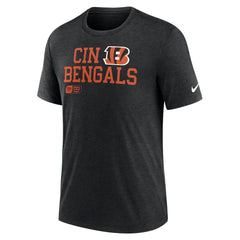 Cincinnati Bengals Overlap Lockup Tri-Blend T-Shirt - Black - Nike