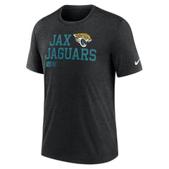 Jacksonville Jaguars Overlap Lockup Tri-Blend T-Shirt - Black - Nike