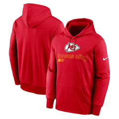 Kansas City Chiefs Performance Pullover Hoodie - Red - Nike