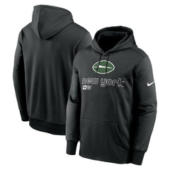 New York Jets Performance Pullover Hoodie - Black - Nike