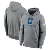 Indianapolis Colts Performance Pullover Hoodie - Heather Gray - Nike