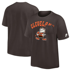 Cleveland Browns Rewind Heavy Max90 Pocket T-Shirt - Brown - Nike