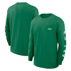 New York Jets Rewind Heavy Max90 Pocket Long Sleeve T-Shirt - Green - Nike
