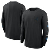 Carolina Panthers Rewind Heavy Max90 Pocket Long Sleeve T-Shirt - Black - Nike