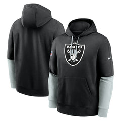 Las Vegas Raiders 2024 Sideline Club Pullover Hoodie - Black - Nike